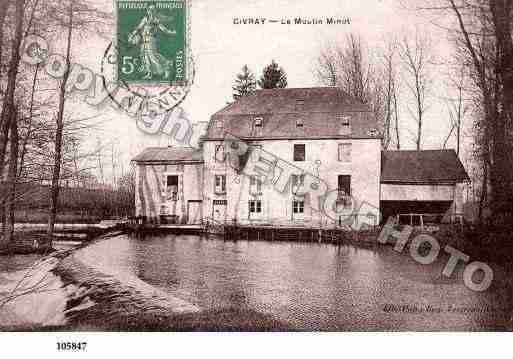 Ville de CIVRAY, carte postale ancienne