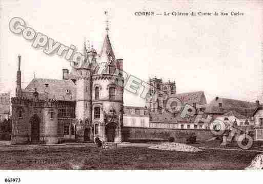 Ville de CORBIE, carte postale ancienne