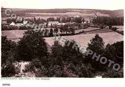 Ville de COURTIVRON, carte postale ancienne