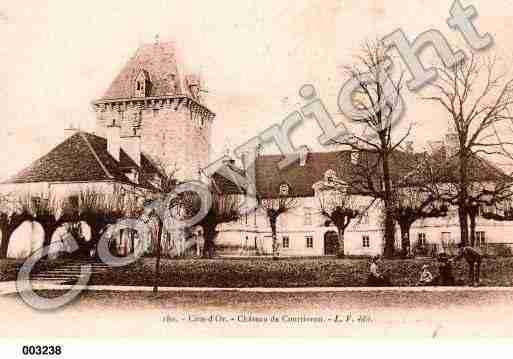 Ville de COURTIVRON, carte postale ancienne