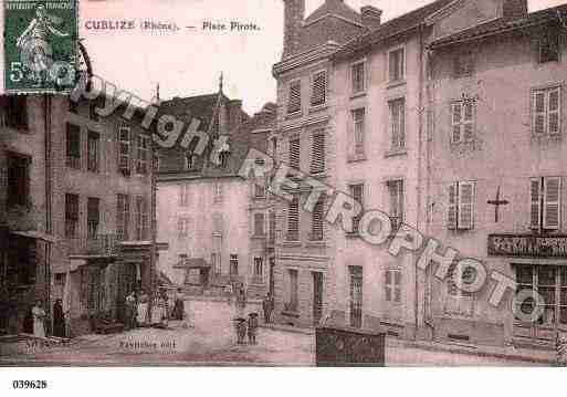 Ville de CUBLIZE, carte postale ancienne