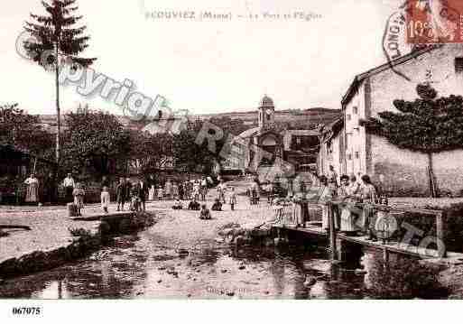 Ville de ECOUVIEZ, carte postale ancienne