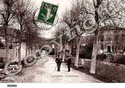Ville de FAUGERES, carte postale ancienne