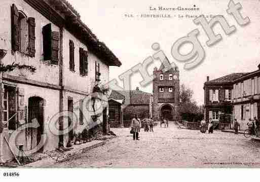 Ville de FONTENILLES, carte postale ancienne