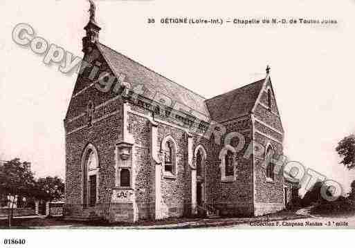 Ville de GETIGNE, carte postale ancienne