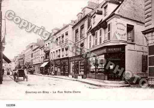 Ville de GOURNAYENBRAY, carte postale ancienne