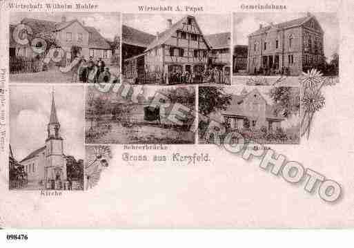 Ville de KERTZFELD, carte postale ancienne