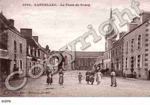 Ville de LANVELLEC, carte postale ancienne