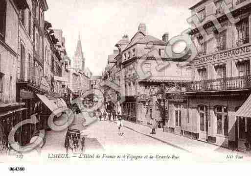 Ville de LISIEUX, carte postale ancienne