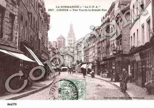 Ville de LISIEUX, carte postale ancienne