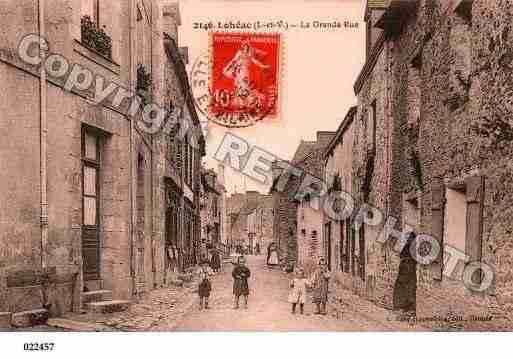 Ville de LOHEAC, carte postale ancienne