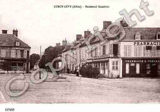 Ville de LURCYLEVIS, carte postale ancienne