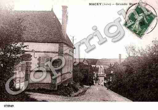 Ville de MACEY, carte postale ancienne