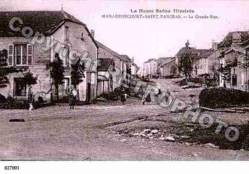 Ville de MAILLERONCOURTSAINTPANCRAS, carte postale ancienne Ville de MAILLERONCOURTSAINTPANCRAS, carte postale ancienne
