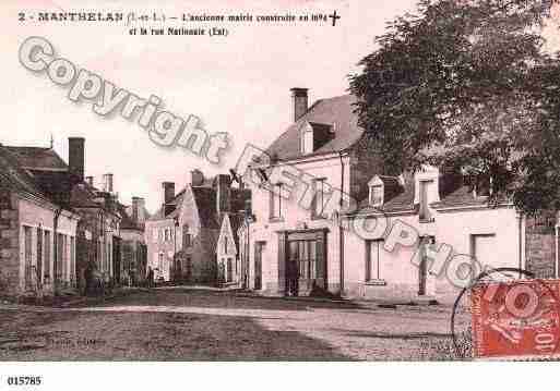 Ville de MANTHELAN, carte postale ancienne Ville de MANTHELAN, carte postale ancienne