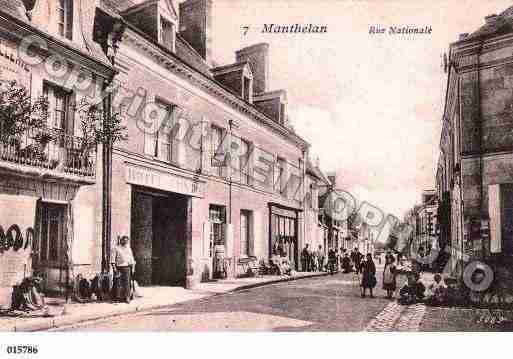 Ville de MANTHELAN, carte postale ancienne