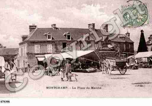 Ville de MONTCHAMP, carte postale ancienne