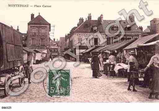 Ville de MONTEREAUFAUTYONNE, carte postale ancienne