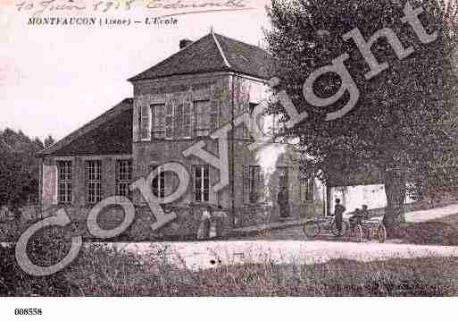 Ville de MONTFAUCON, carte postale ancienne
