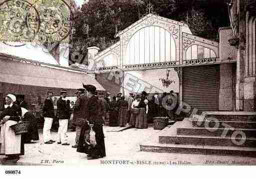 Ville de MONTFORTSURRISLE, carte postale ancienne