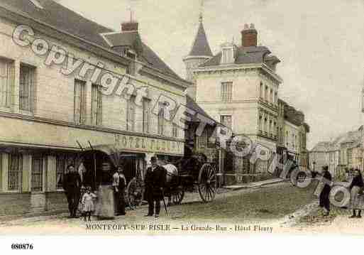 Ville de MONTFORTSURRISLE, carte postale ancienne