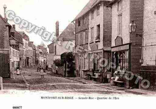 Ville de MONTFORTSURRISLE, carte postale ancienne