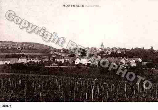 Ville de MONTHELIE, carte postale ancienne