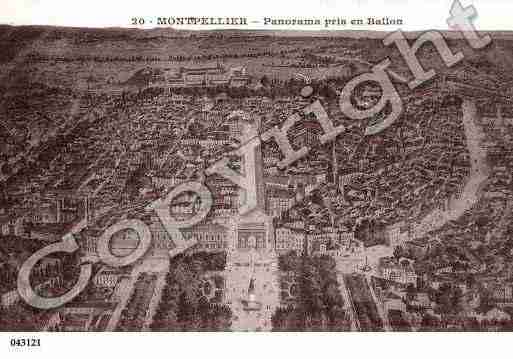 Ville de MONTPELLIER, carte postale ancienne