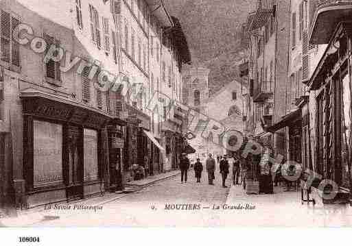 Ville de MOUTIERSTARENTAISE, carte postale ancienne