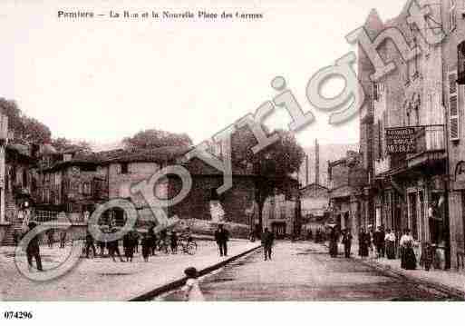 Ville de PAMIERS, carte postale ancienne