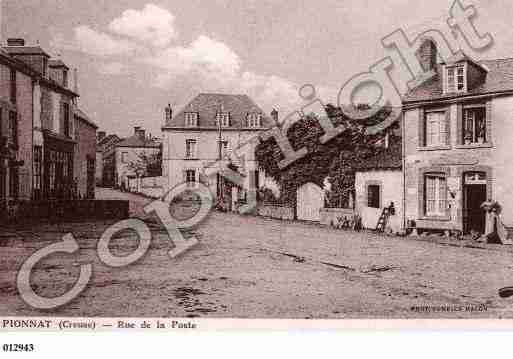 Ville de PIONNAT, carte postale ancienne