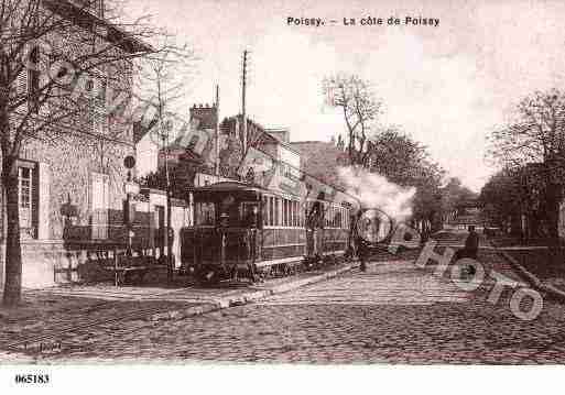 Ville de POISSY, carte postale ancienne