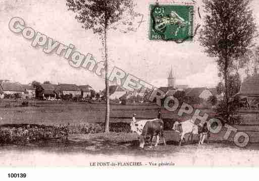 Ville de PONTDESPLANCHES(LE), carte postale ancienne