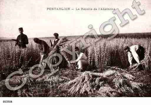 Ville de PONTARLIER, carte postale ancienne