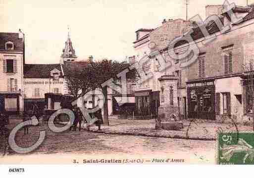 Ville de SAINTGRATIEN, carte postale ancienne