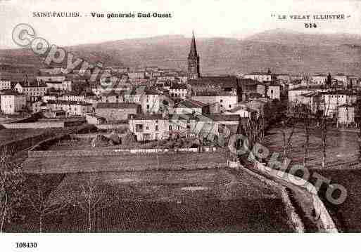 Ville de SAINTPAULIEN, carte postale ancienne