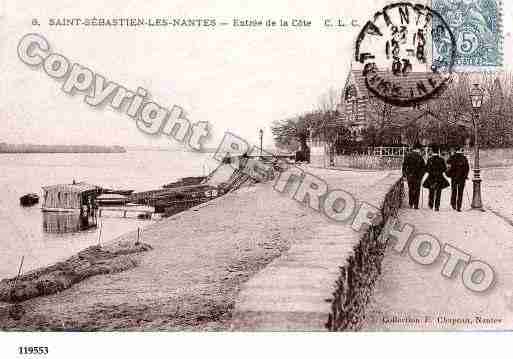 Ville de SAINTSEBASTIENSURLOIRE, carte postale ancienne