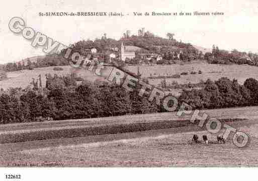 Ville de SAINTSIMEONDEBRESSIEUX, carte postale ancienne