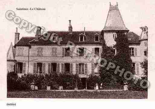 Ville de SAINTINES, carte postale ancienne