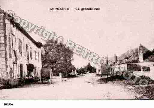 Ville de SERMESSE, carte postale ancienne