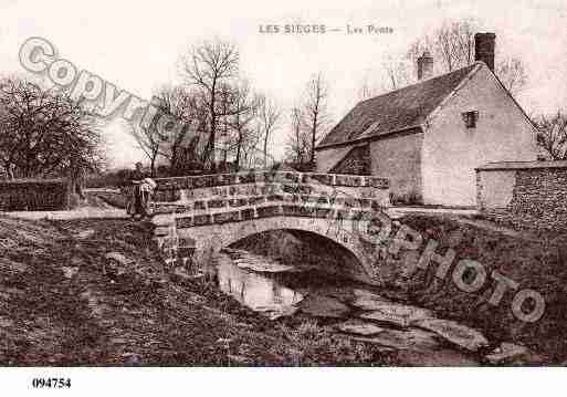 Ville de SIEGES(LES), carte postale ancienne