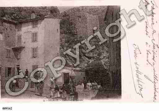 Ville de SIGALE, carte postale ancienne