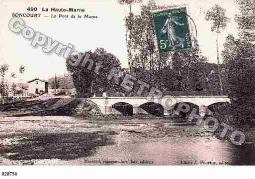 Ville de SONCOURTSURMARNE, carte postale ancienne