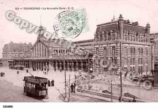 Ville de TOURCOING, carte postale ancienne