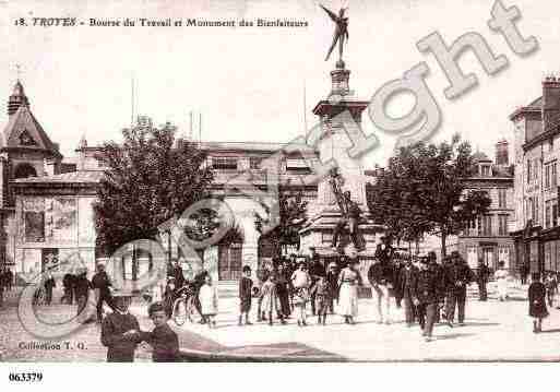 Ville de TROYES, carte postale ancienne