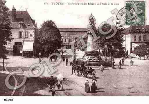 Ville de TROYES, carte postale ancienne