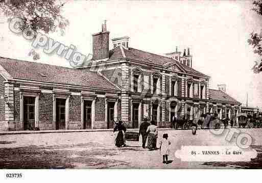 Ville de VANNES, carte postale ancienne