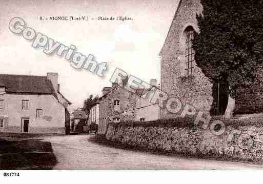 Ville de VIGNOC, carte postale ancienne