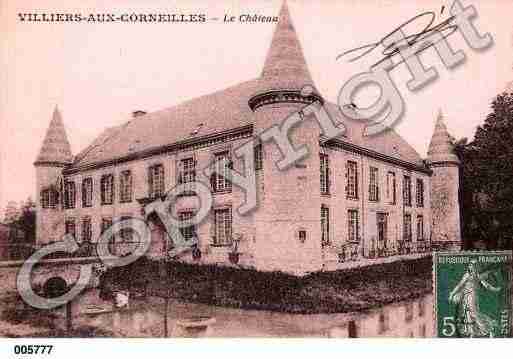 Ville de VILLIERSAUXCORNEILLES, carte postale ancienne