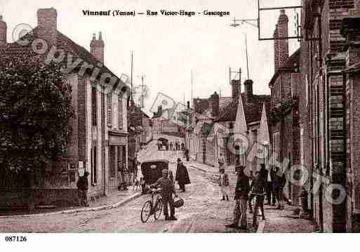 Ville de VINNEUF, carte postale ancienne